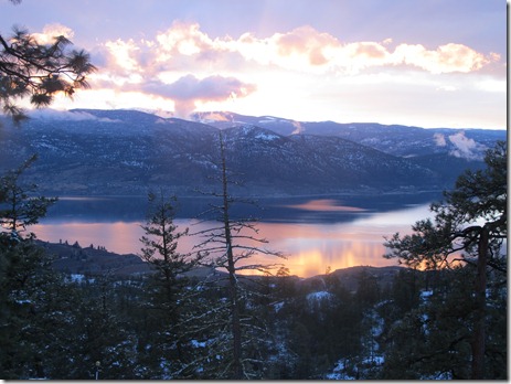 RBuchanan photo Sunset over Penticton St  Patrick's Day 2012